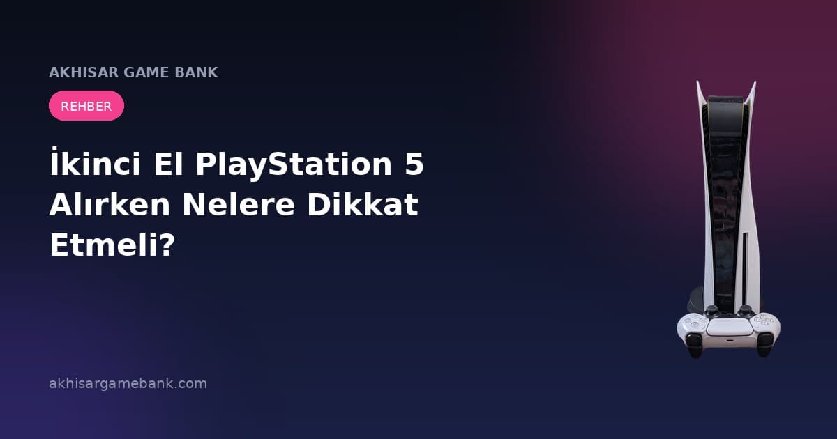 İkinci El PlayStation 5 Alırken Nelere Dikkat Etmeli?